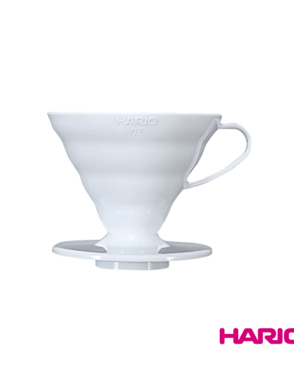 Пуровер Hario V60 02 пластиковий білий