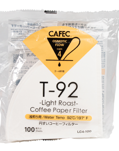 Фільтри паперові Cafec LC4-100W білі (100 ШТ)