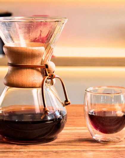як пити дорогу каву - chemex кавоварка з прозорою чашкою