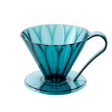 Пуровер CAFEC Tritan Flower Dripper Cup4 Blue Green