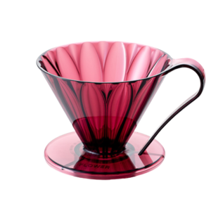 Пуровер CAFEC Tritan Flower Dripper Cup4 Wine Red