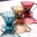 Пуровер CAFEC Tritan Flower Dripper Cup1 Wine Red