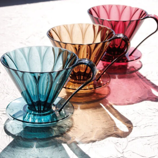 Пуровер CAFEC Tritan Flower Dripper Cup1 Wine Red