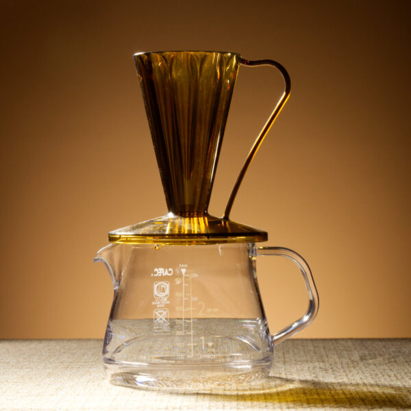 Пуровер CAFEC Tritan Flower Dripper DEEP 27 Brown