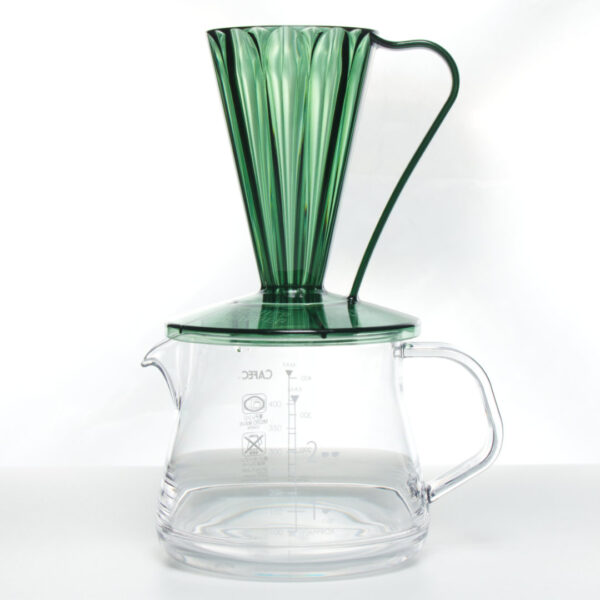 Пуровер CAFEC Tritan Flower Dripper DEEP 27 Dark Green