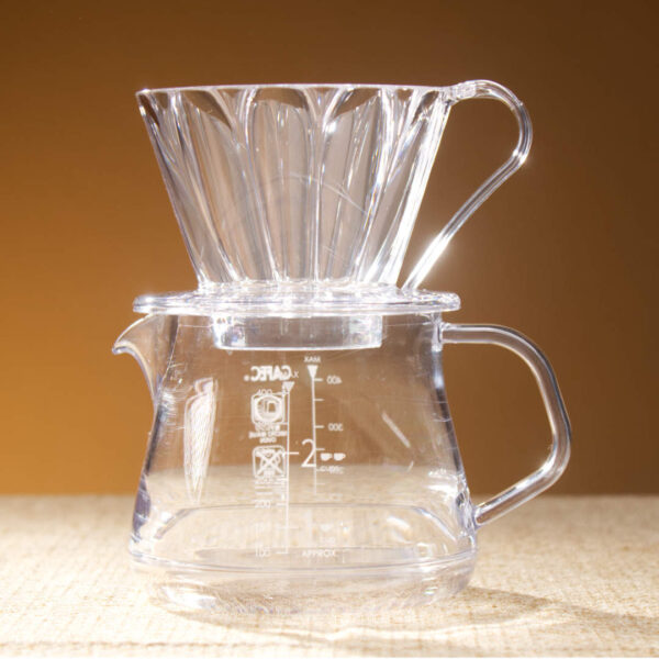 Пуровер CAFEC Tritan Flower Dripper Oval 101 Clear