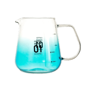 Сервер скляний для кави 500 мл блакитний