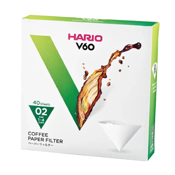 Фільтри паперові Hario 02 (40 шт, коробка)