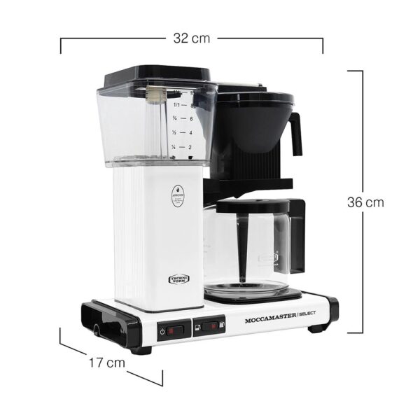 Крапельна кавоварка Moccamaster KBG Matt White