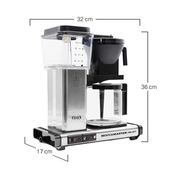 Крапельна кавоварка Moccamaster KBG Select Polished Silver